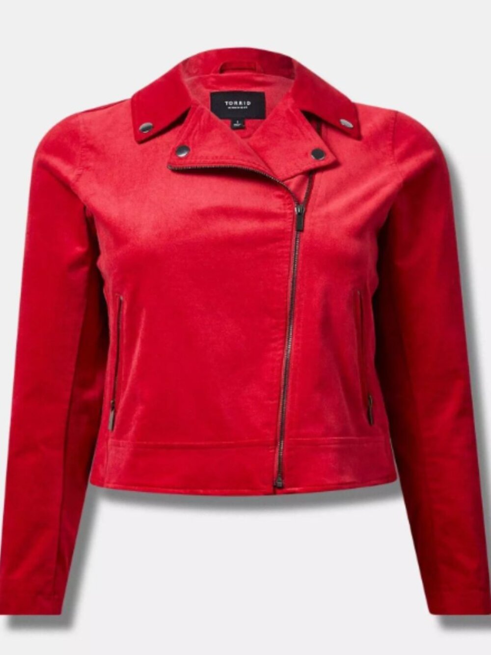 Torrid Red Moto Jacket Size 2 (20-22)